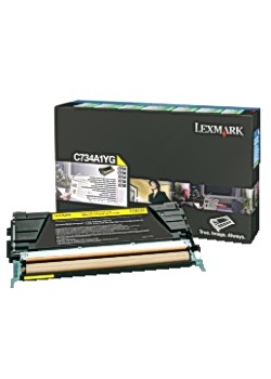 Toner LEXMARK C734A1YG gul