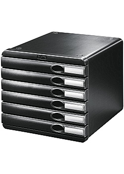 Blankettbox LEITZ Allura 6 lådor svart
