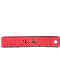 Linjal HELIX Flexible plast 15 cm