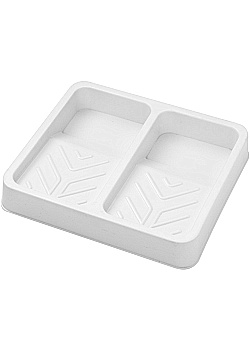 Plasttråg för rollers 2 fack