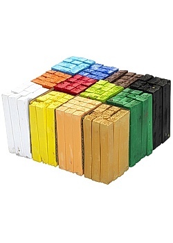 Torrpastellkrita soft 12x12 färger