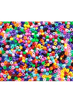 Plastpärla kongopärlor (1000)