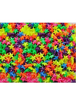 Plastpärla stjärna (1000)