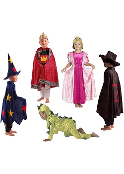 Maskeradpaket 5 dräkter 4-6år