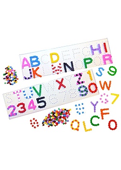 Pärlplatta ABC/siffror (5)