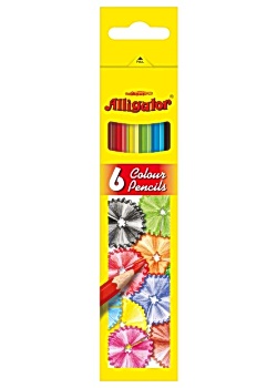 Färgpenna Alligator 6 färger