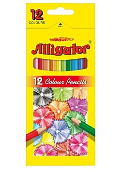 Färgpenna Alligator 12 färger