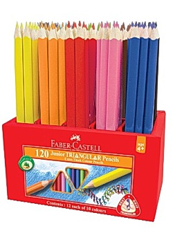 Färgpenna FABER Triangular 12x10 färger