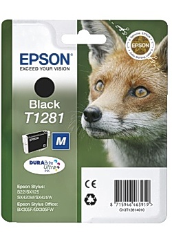 Bläckpatron EPSON C13T128140 svart