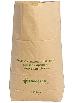 Papperssäck Duplex 1-blads 125L (50)