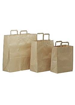 Bärkasse papper 44L brun (200)