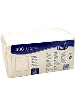 Servett 1-lags 24x24cm vit (500)