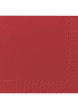 Servett 3-lags 40x40cm röd (125)