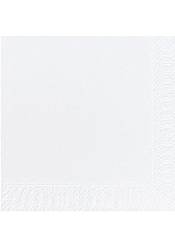 Servett 3-lags 40x40cm vit (125)