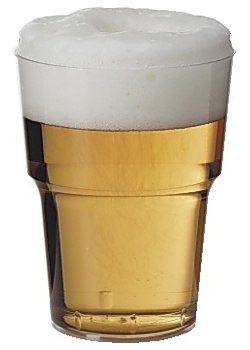 Plastglas hårda 50cl (25)