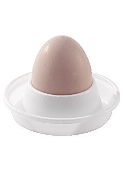 Äggkopp plast vit (100)