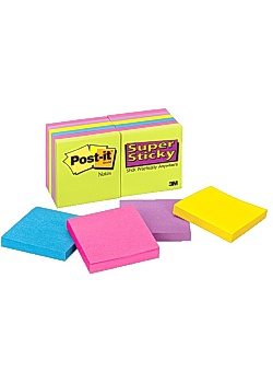 Notes POST-IT SuperSticky Rainbow76x76mm