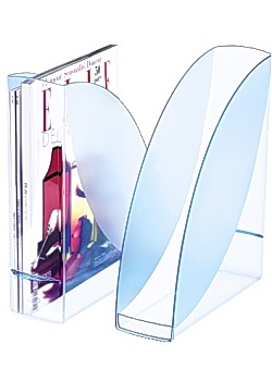 Tidskriftssamlare ICE blå transparent