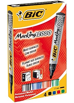 Märkpenna BIC 2000 4 färger