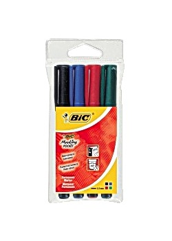 Märkpenna BIC 1445 pocket 4 färger