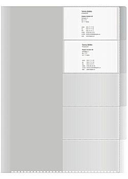 Aktmapp 5-flikar A4 transparent