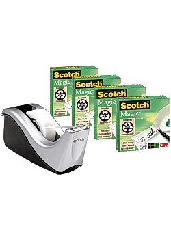 Tejphållare SCOTCH C60-ST4 svart/silver