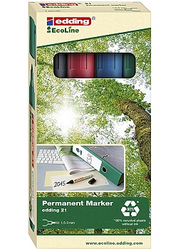 Märkpenna EDDING 21 4 färger