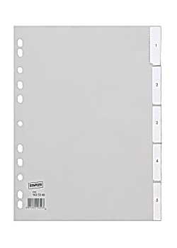 Plastregister STAPLES instick A4 12-flik