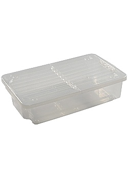 Förvaringsbox med hjul och lock 55 L