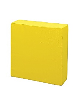 Byggkloss 50x50x15cm röd