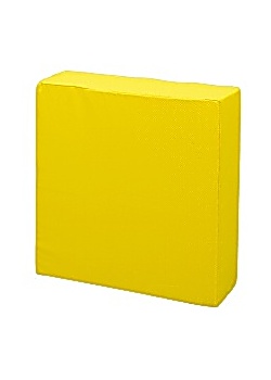 Byggkloss 50x50x15cm gul