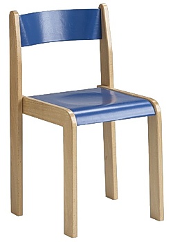 Barnstol Kulör sitthöjd 34cm blå