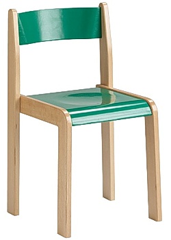Barnstol Kulör sitthöjd 38cm grön