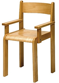 Barnstol med armstöd sitthöjd 30cm