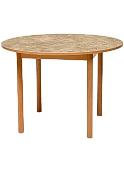Tapiflexbord rund 120cm h. 64cm beige