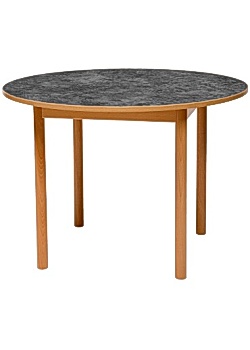 Tapiflexbord rund 120cm h. 64cm m.grå