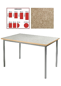 Tapiflexbord runt 120cm h 72cm beigemel.