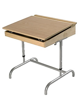 Skolbänk TOPP 65x55cm höjd 60-71 cm