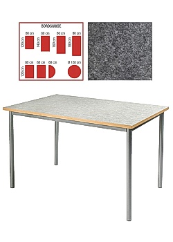 Tapiflexbord runt 120cm h72cm antracitgr
