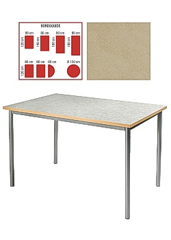 Tapiflexbord runt 120cm h72cm sand