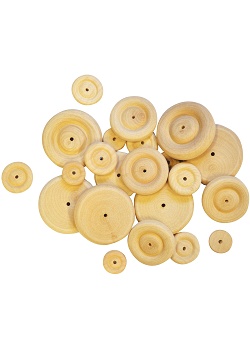 Trähjul 25 mm (50)
