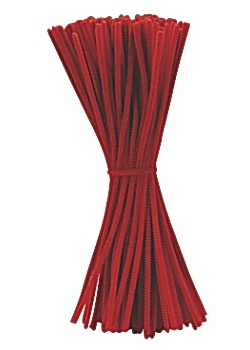 Piprensare 30cm röda (100)