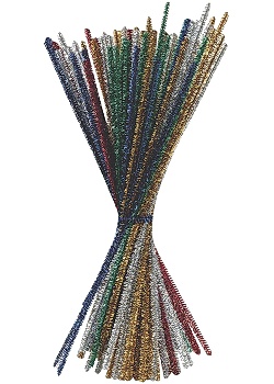 Piprensare glitter 30cm mix (90)