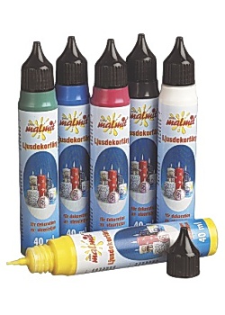 Dekorfärg 6 färger x 40ml