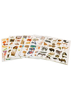 Stickers sorterade djur (1290)