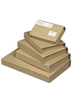 Omslag 155x217x43mm brun (25)