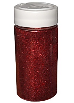Glitter röd 250g