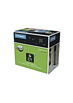 Tape DYMO D1 12mm vit på klar
