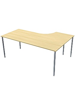 Bord Vänster 160x120cm björklaminat/grå