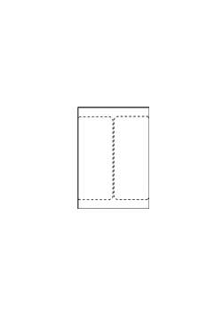 Transportetikett laser 105x220mm (500)